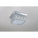 Alpha 4 Light PC Bath/Flush Mounts Ceiling Light in Polished Chrome